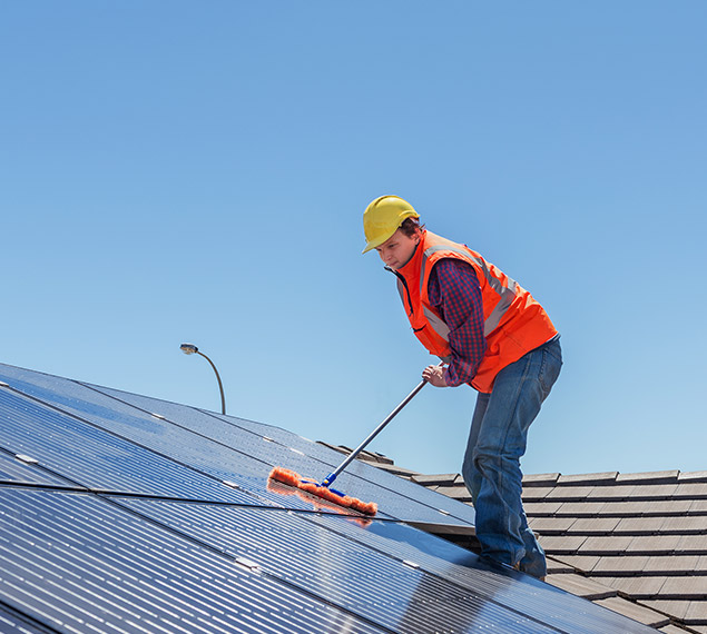 solar panel cleaning service