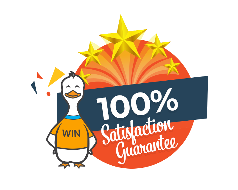 100% satisfaction guarantee