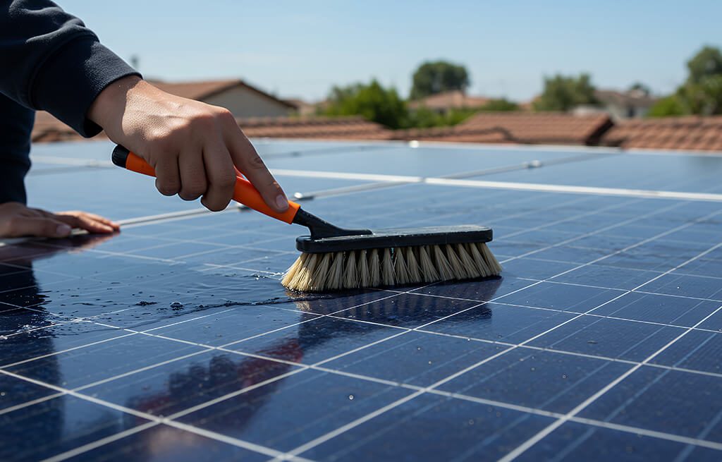 how often you should clean your solar panels